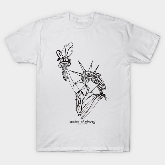 Statue of Liberty II T-Shirt by Aidi Riera